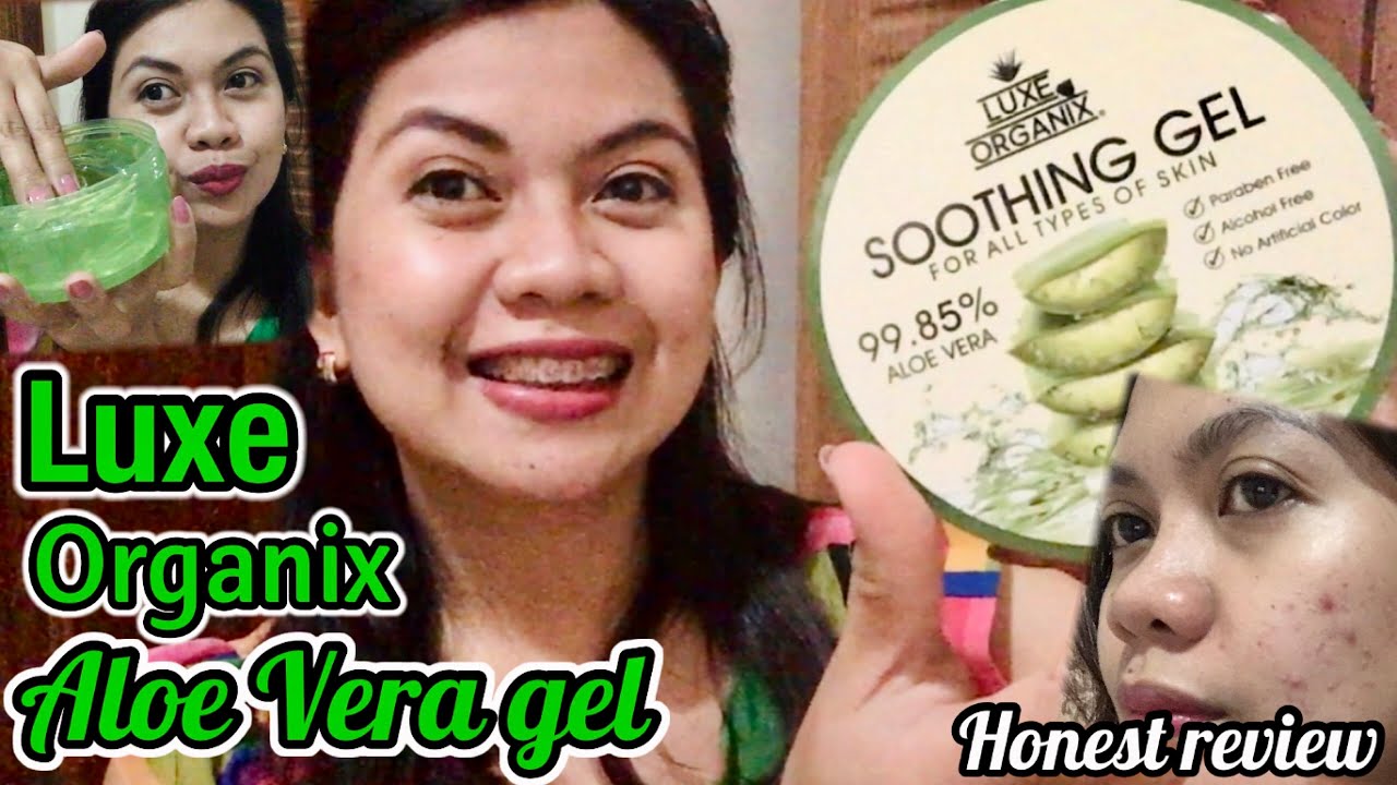 LUXE ORGANIX SOOTHING ALOE VERA GEL | Benefits and effects to skin | Honest Product review!