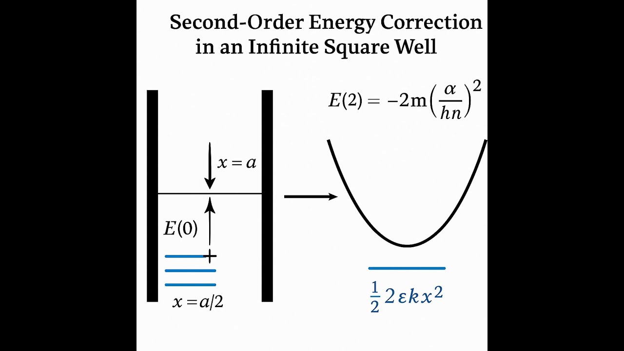 Griffiths QM Problem 7.5 Part 2, Second-Order Energy Correction in an Infinite Square Well