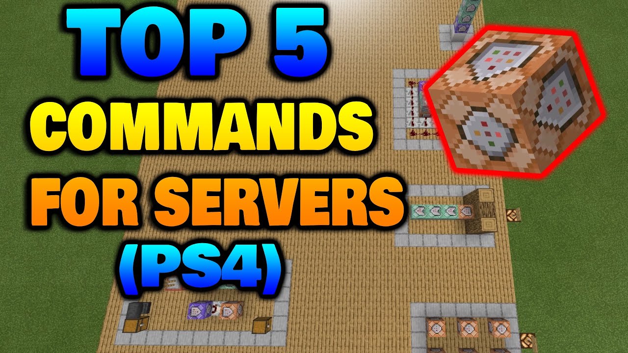 Minecraft: TOP 5 COMMANDS FOR SERVERS | ON PS4 BEDROCK EDITION!
