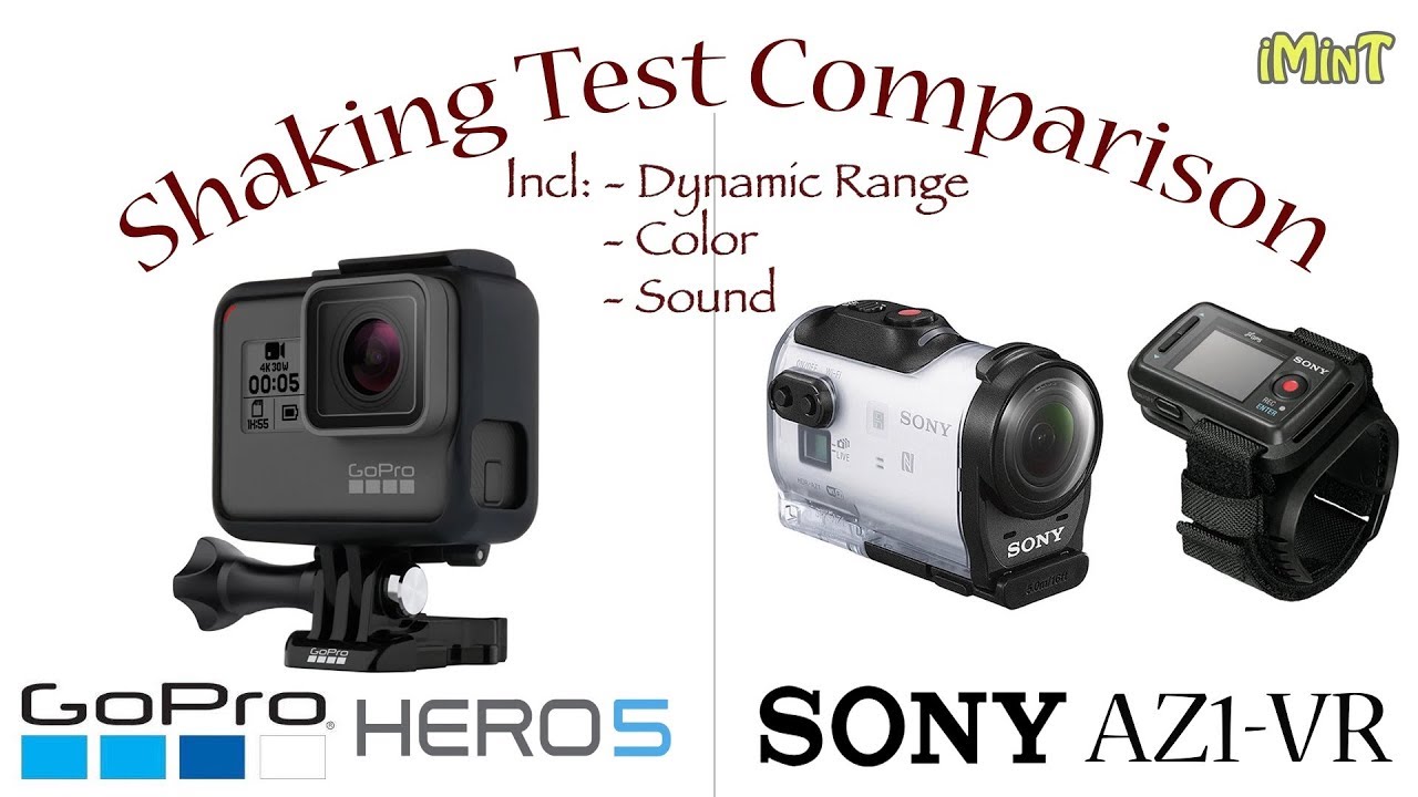 GoPro Hero 5 Black vs Sony AZ1-VR Image Stabilizer Shaking Comparison