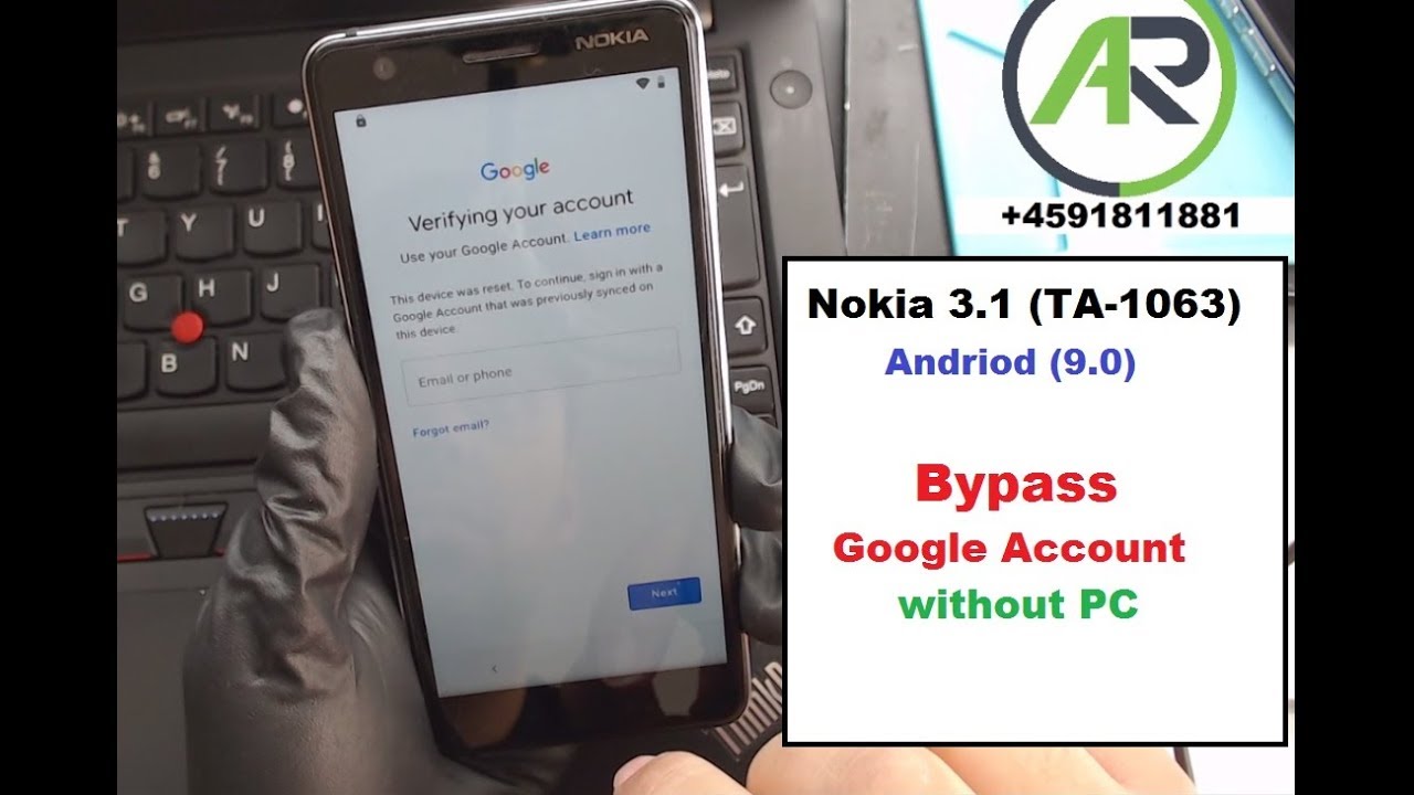 How to Bypass Google Account for nokia 3.1 Ta-1063 / All Nokia andriod 9.0