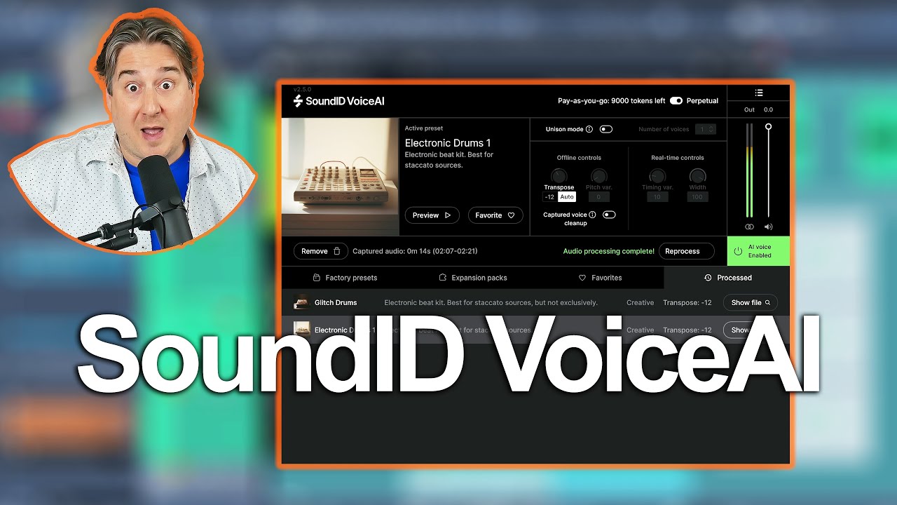 Devenir quelqu'un ou quelque chose d'autre avec Sound ID Voice AI