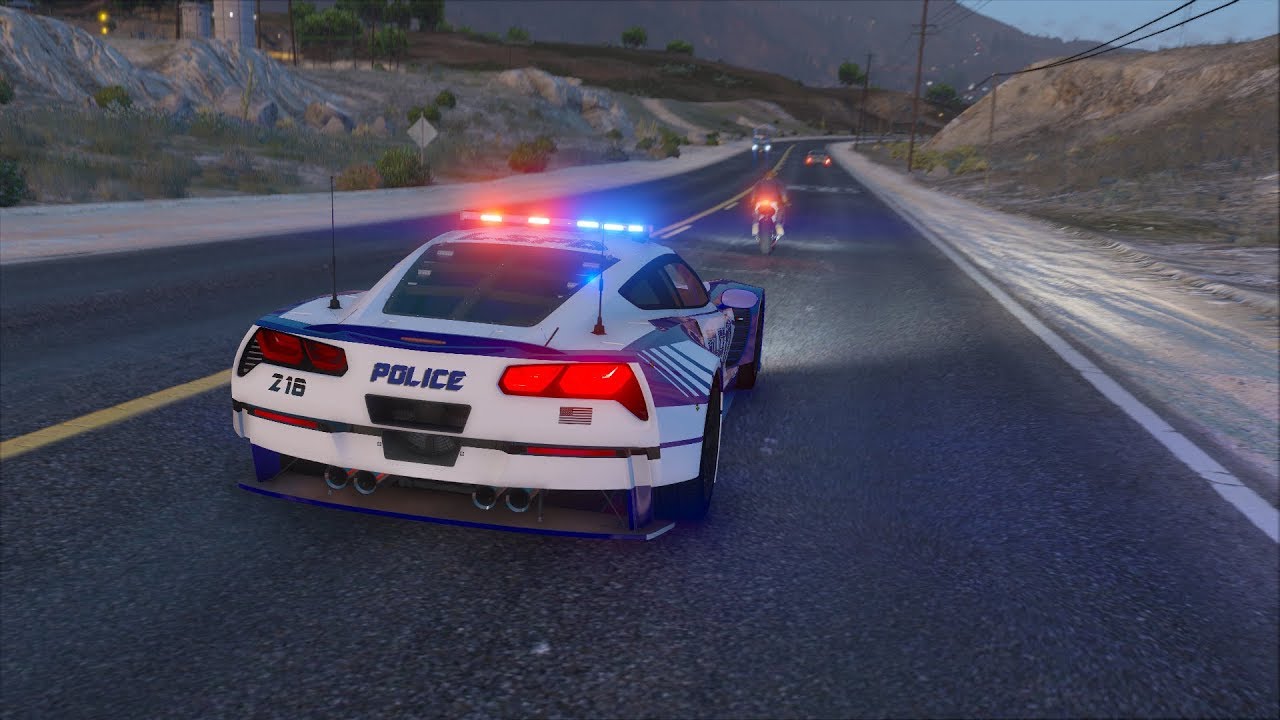 LSPDFR - Day 676 - Police Corvette CR7 Pursuit Edition