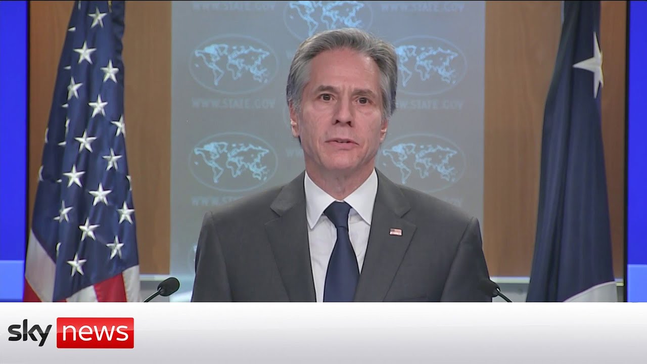 In full: US secretary of state holds news briefing on Ukraine