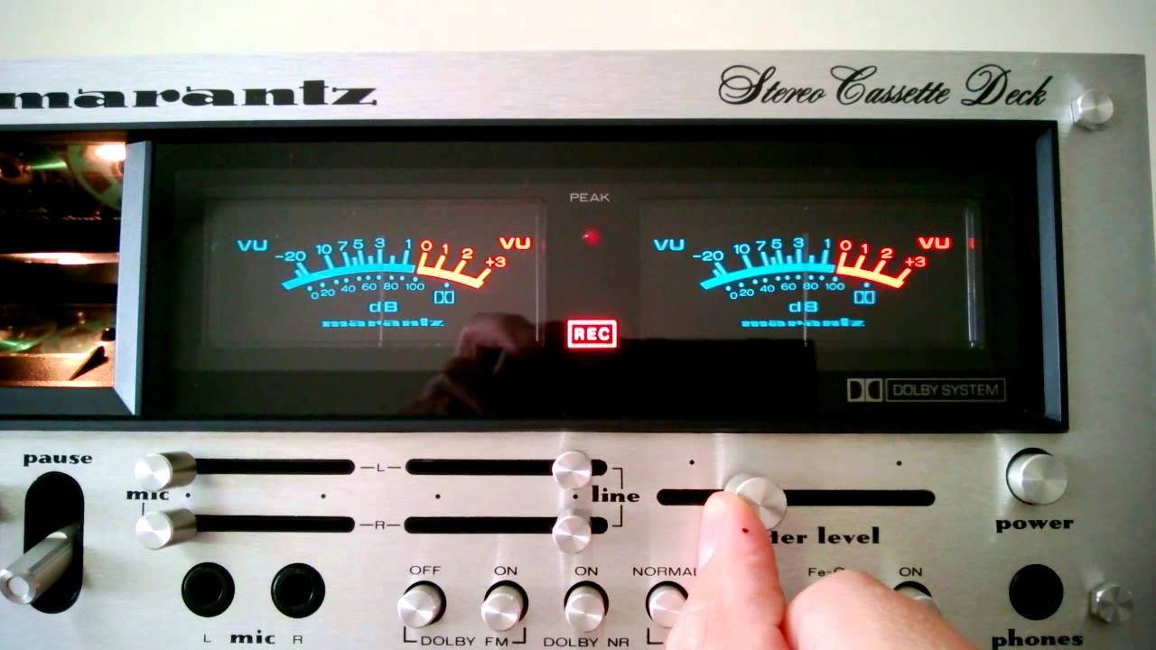 Marantz 5220 vintage cassette tape deck test demo