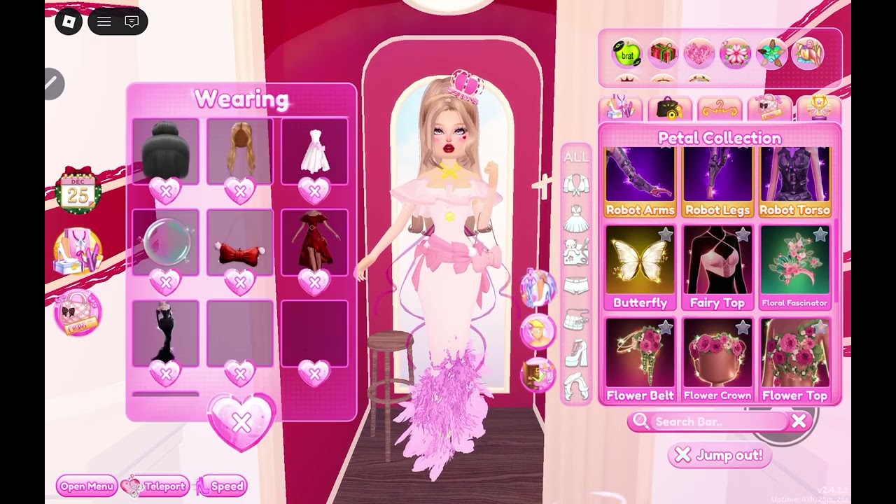 cute v day fitt #roblox #dti #dresstoimpress #dtistyle #trendsetter 