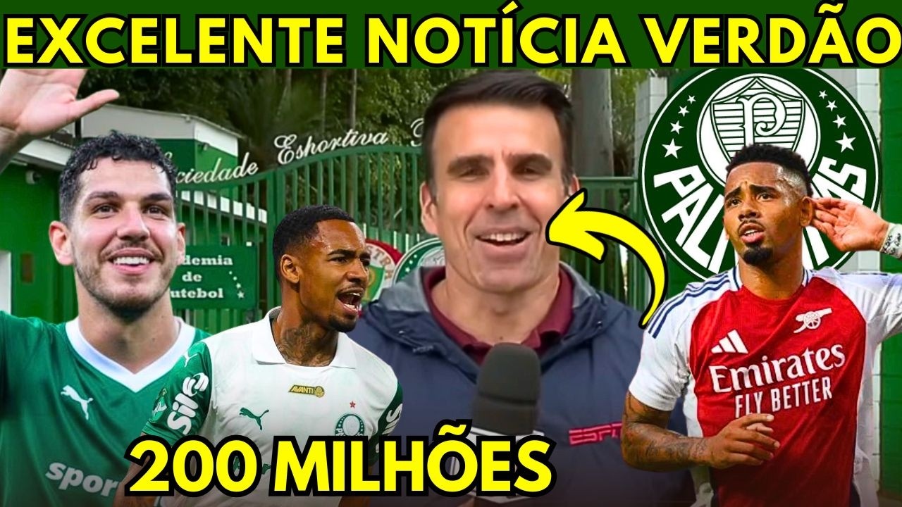 🤯NEGÓCIO MILIONÁRIO! JESUS DE VOLTA? MERCADO DA BOLA AGITADO NO PALMEIRAS COM INFO DIRETO DO CT