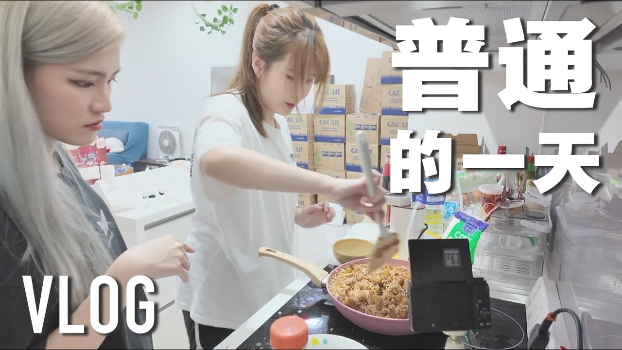 「日常VLOG」 在家自己下厨👩🏻‍🍳 工作 💼 玩抖音购物 🛍️