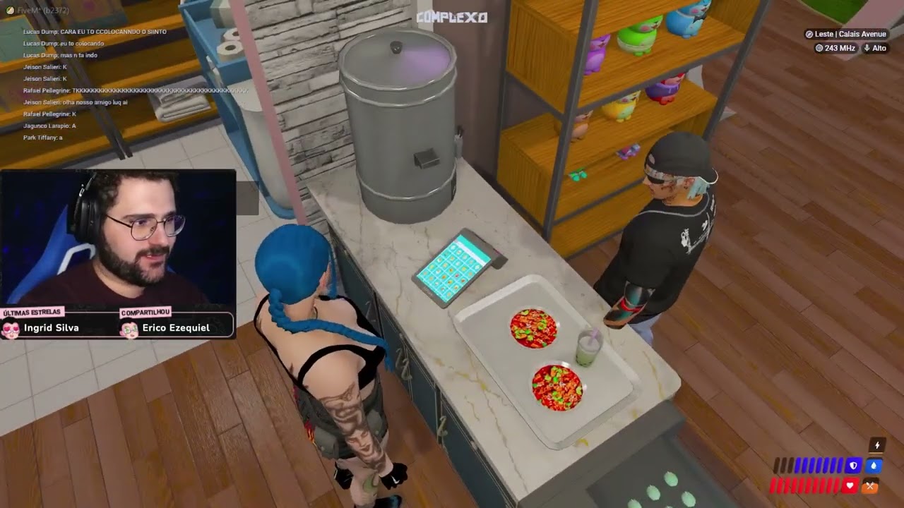 Panda com ciúmes do Blue com Batata 😳 Park Tiffany GTA RP