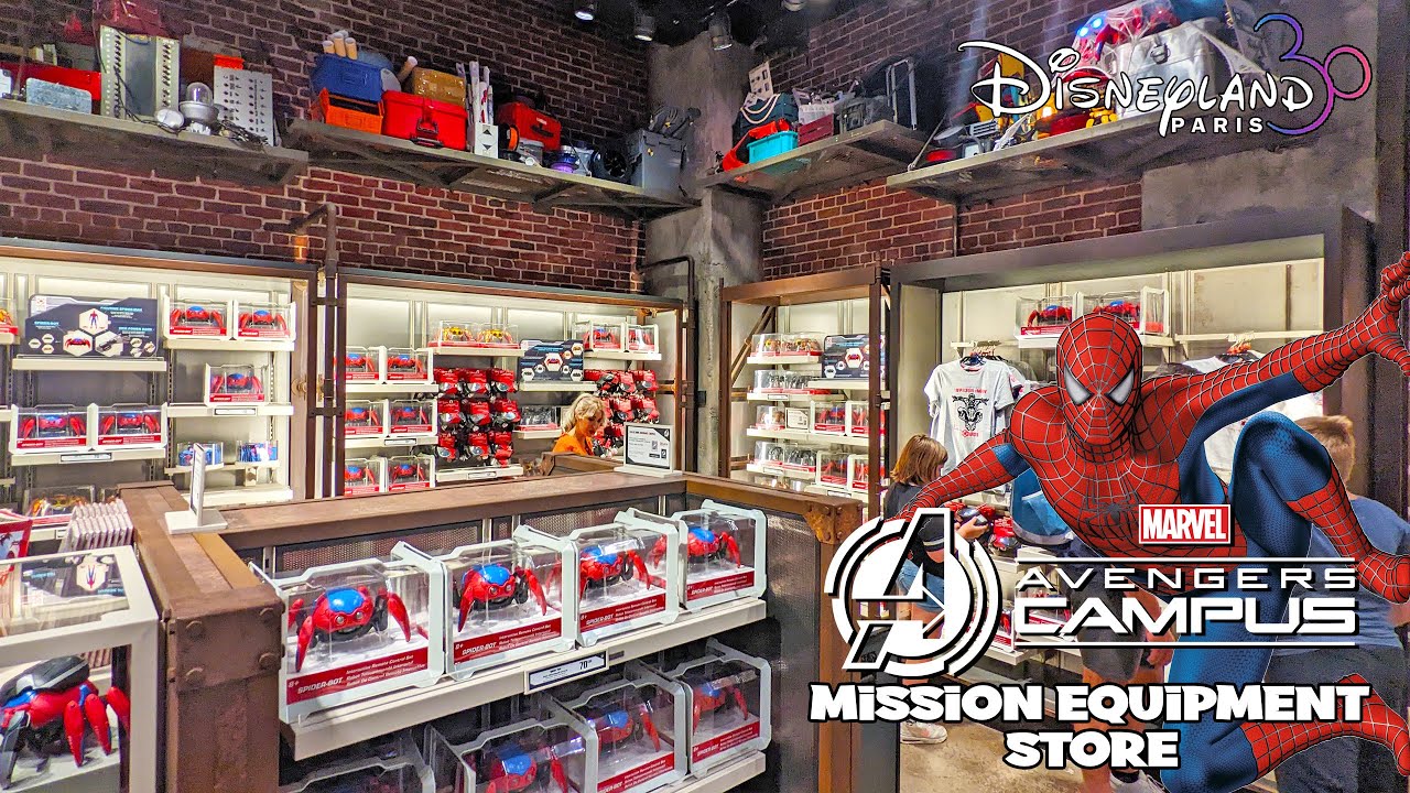 Mission Equipment Store Avengers Campus Full Tour Disneyland Paris (Sep 2022) [4K]