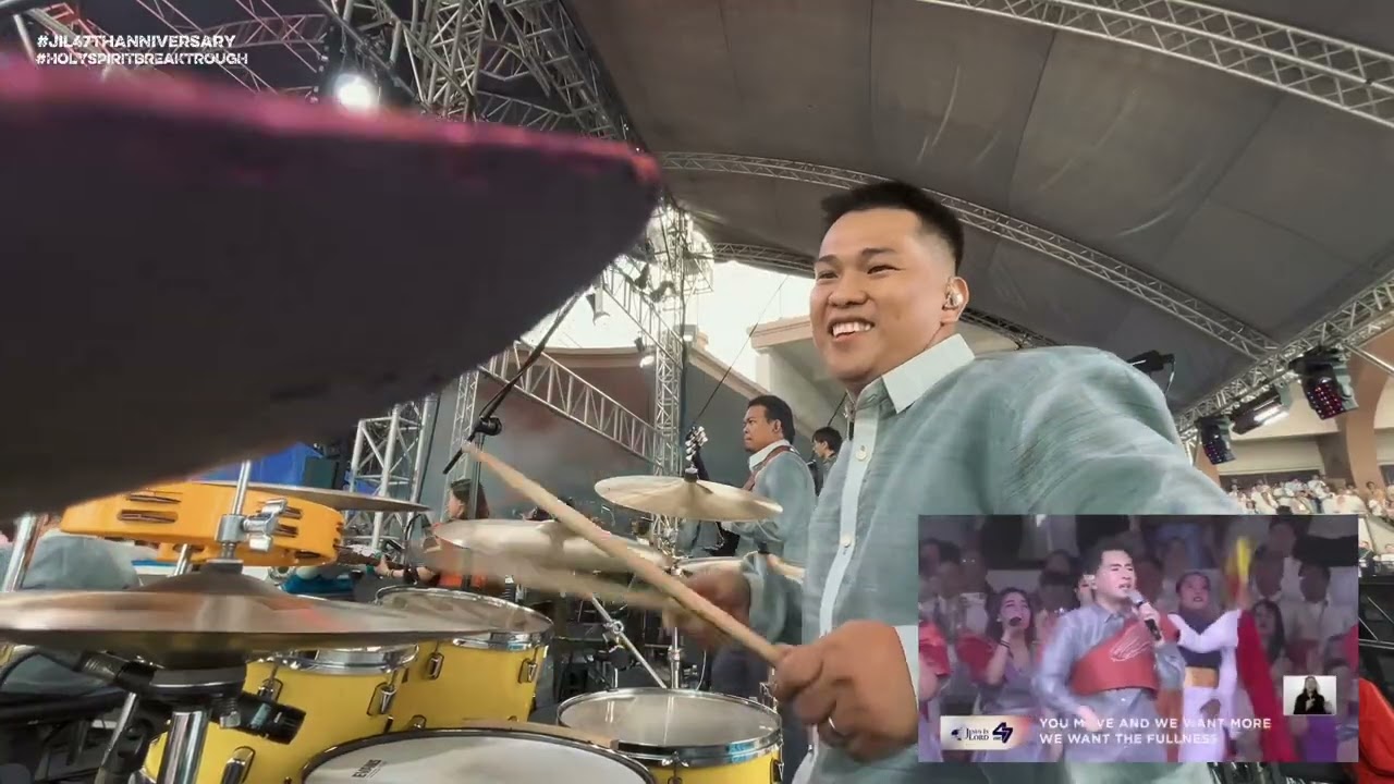 JIL47th Anniversary HolySpirit Breaktrough OVERTURE/PRAISE & WORSHIP ( DrumCam )