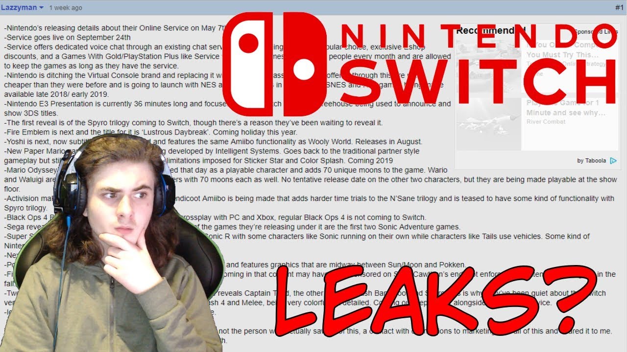 Nintendo E3 2018 Presentation Leaked!