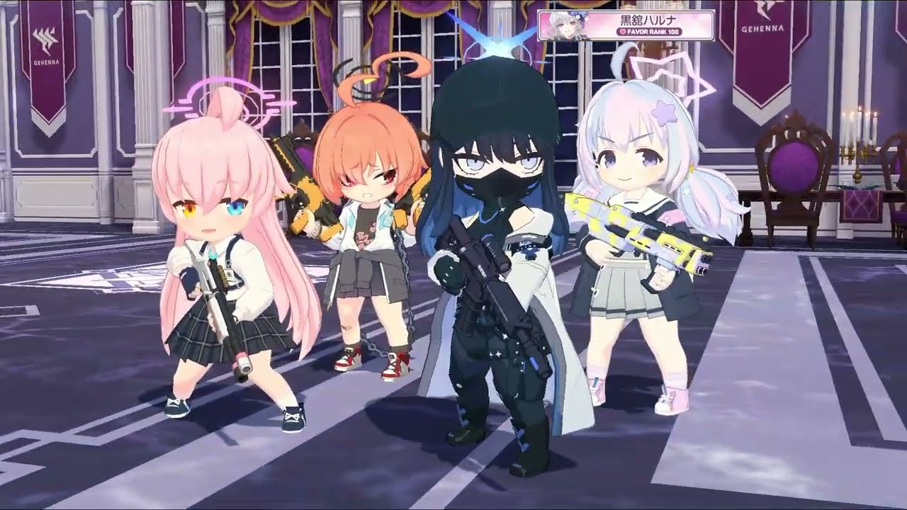 戦術対抗戦  3タンクD3クロコ （ハルカ ホシノ クロコ レイサ ミノリ 水着シロコ）検証 ①