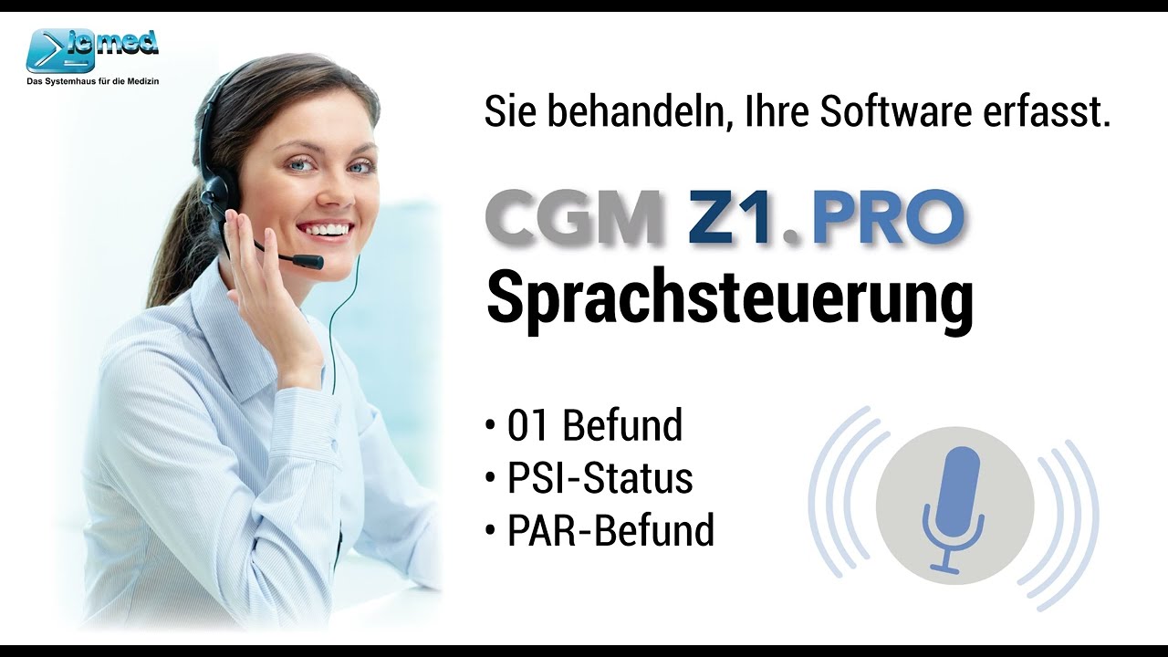 Sprachsteuerung CGM Z1/Z1.PRO - Ihre digitale Sprachassistenz