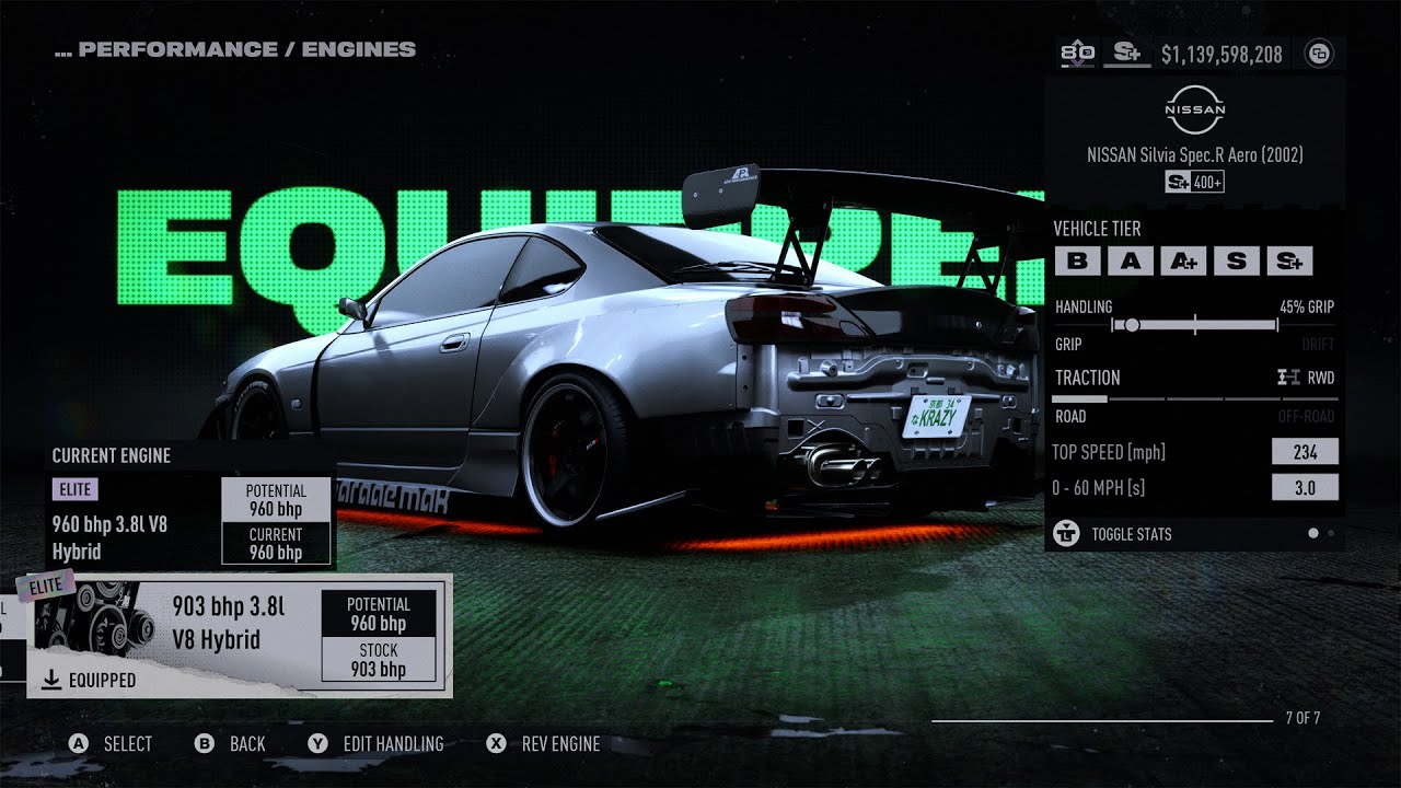 Nissan Silvia Spec R (S15) S+ Class Build Nfs Unbound