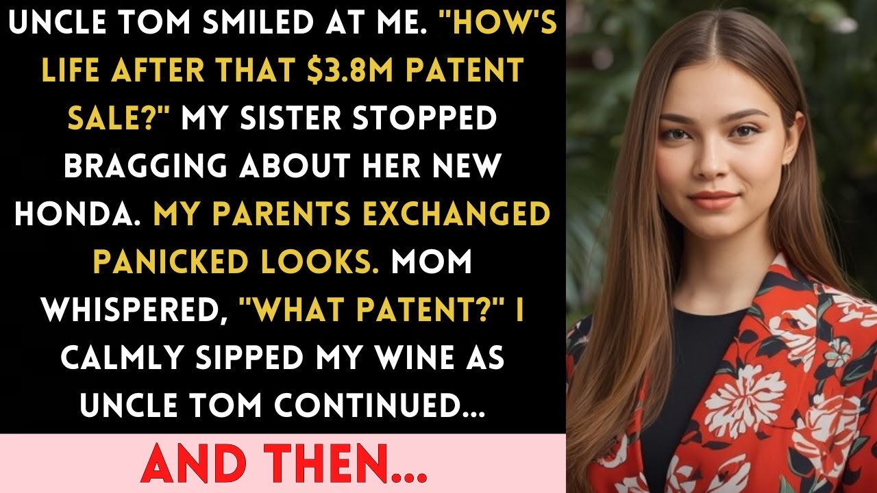 At Mom's Birthday, Uncle Tom Asked About My "$3.8M Patent Sale." My Parents Went Silent…
