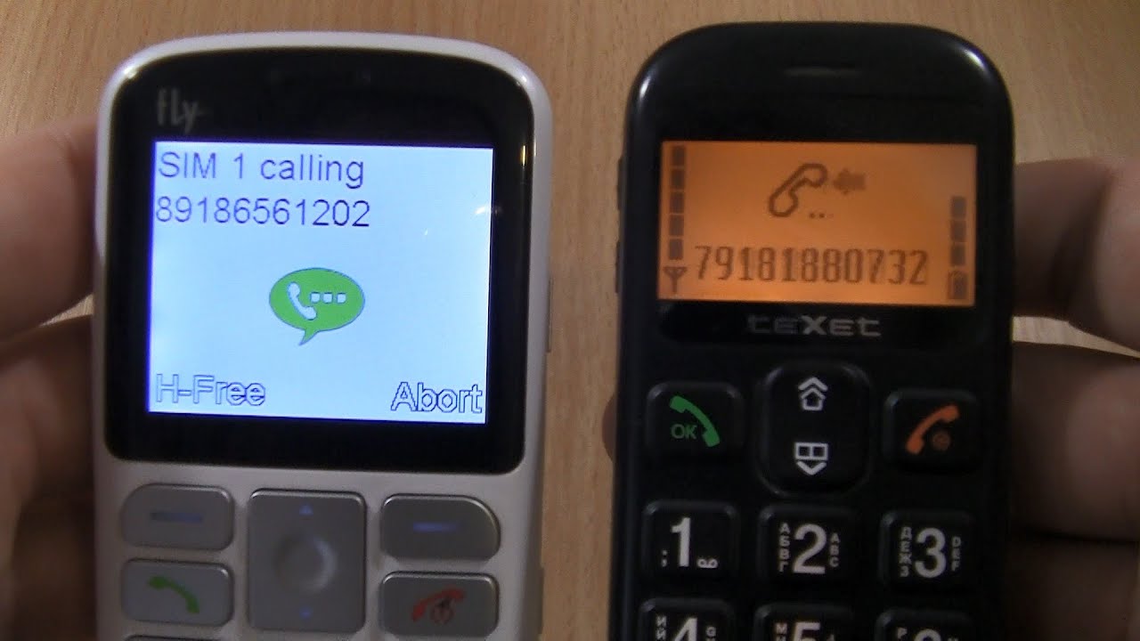 Incoming call & Outgoing call at the Same Time  Fly Ezzy 8 +Texet 111