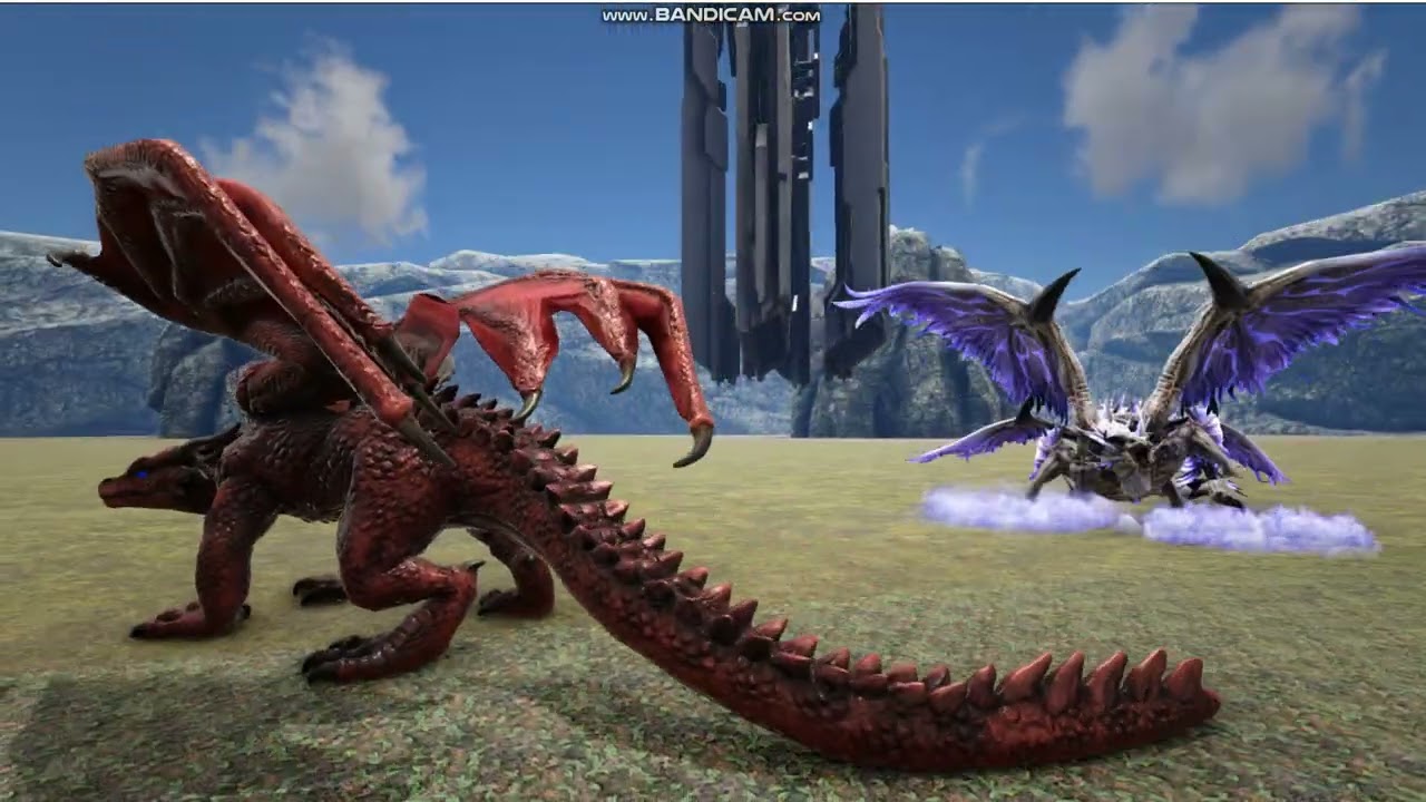 Ark Abyss Dragon VS Azarion and Megapithecus