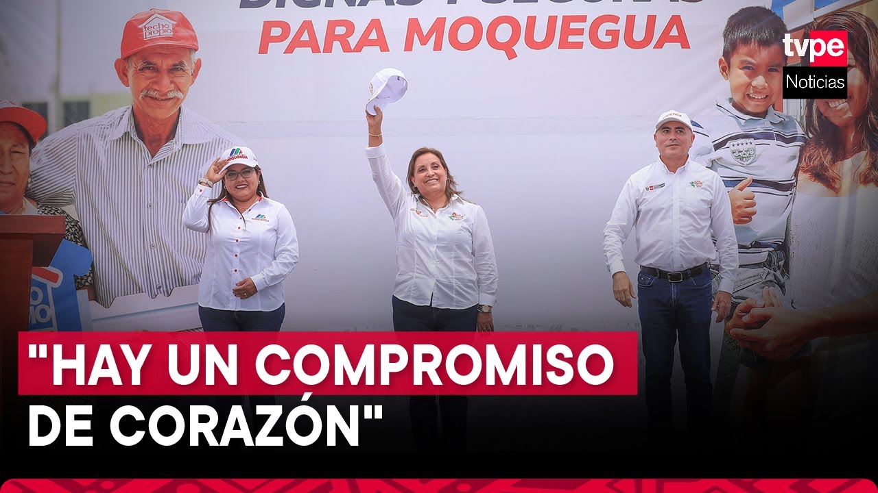 Presidenta Boluarte participa en ceremonia de entrega de llaves en proyecto de vivienda en Moquegua