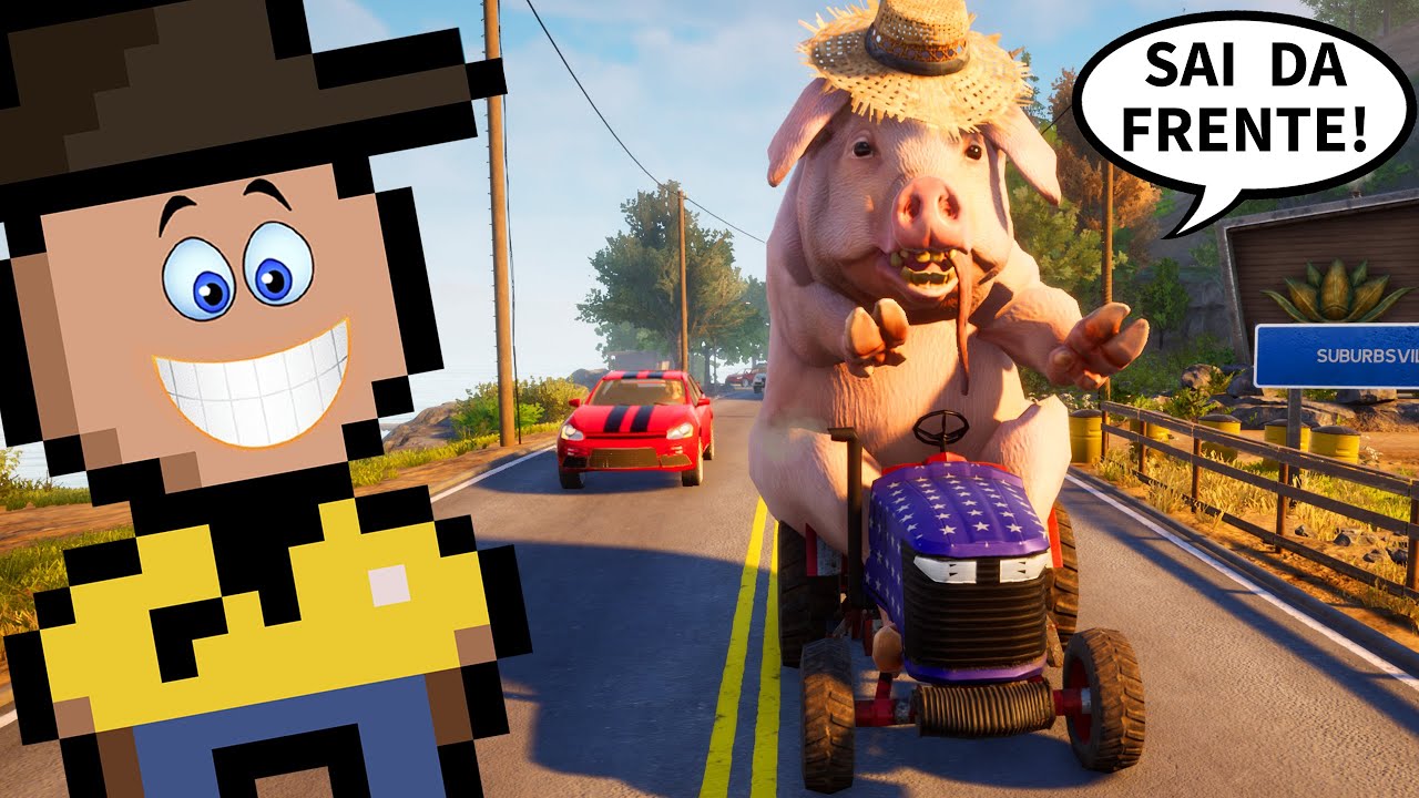 PORCO GIGANTE é o REI DA RUA (Goat Simulator 3 • Parte 2)