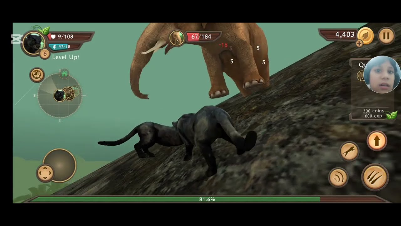 I RIP the elephant 🐘 | wild panther simulator 3d