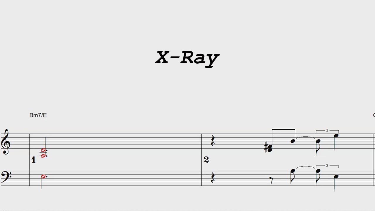 X-Ray - ModJazz - Piano sheet music