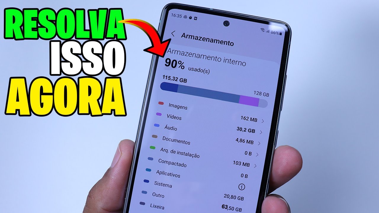 Como LIBERAR ESPAÇO no celular SAMSUNG que está com a MEMÓRIA CHEIA (4 FORMAS 2026)