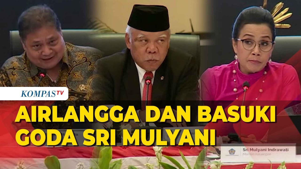 Menteri Basuki dan Airlangga Goda Sri Mulyani Gegara Tampil Pink ala Barbie