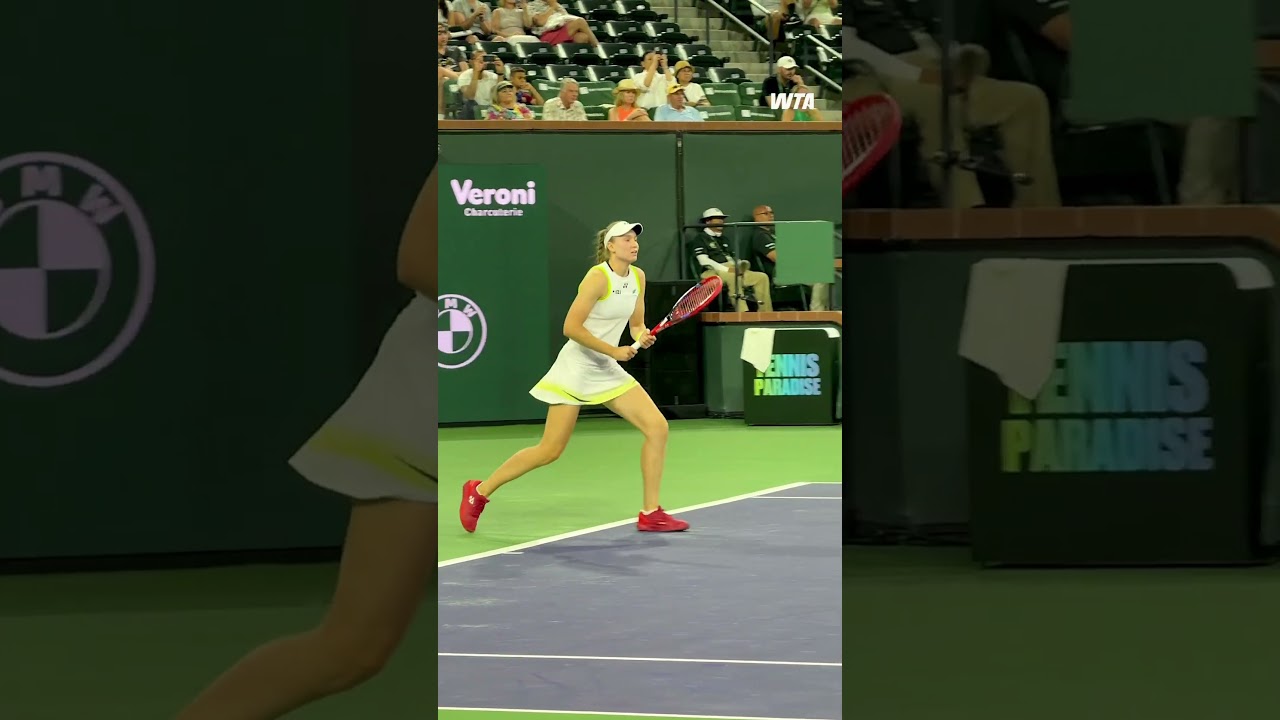 Elena Rybakina is a finalist in the desert once again! #wta #tennis #indianwells