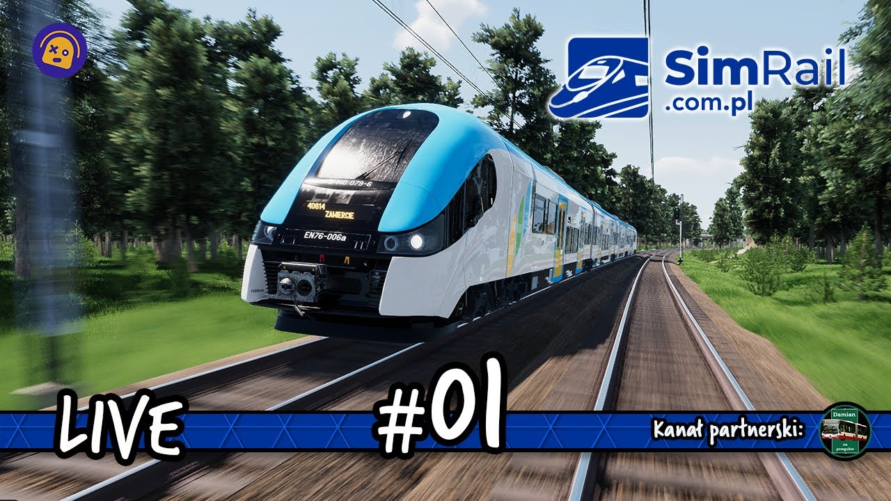 SimRail | 01 | 🚂 Zaczynamy zabawę z najbardziej oczekiwanym symulatorem kolei 🚄| 📢 LIVE 2K