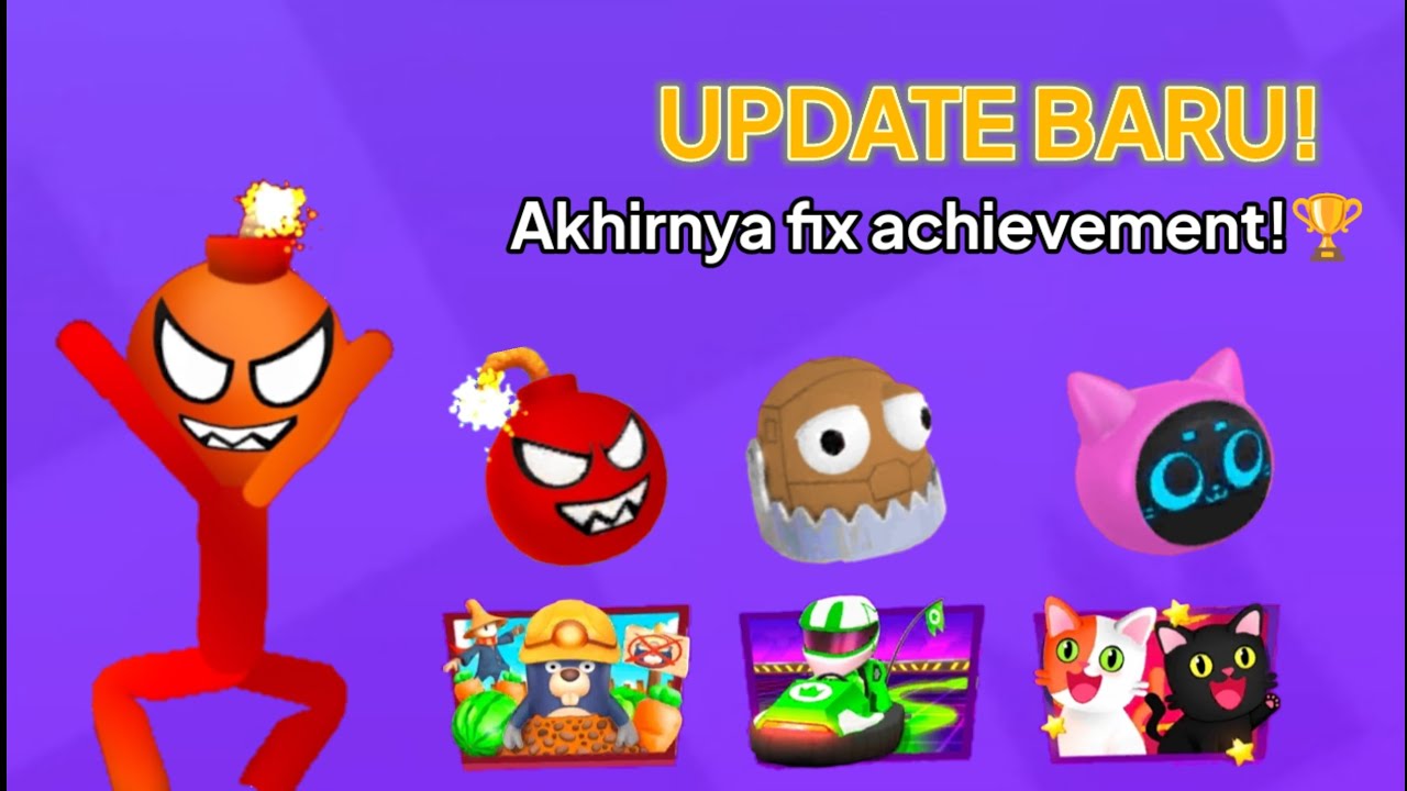 AKHIRNYA FIX ACHIEVEMENT! STICKMAN PARTY UPDATE BARU, GAME BARU, WARNA BARU, TOPI BARU‼️