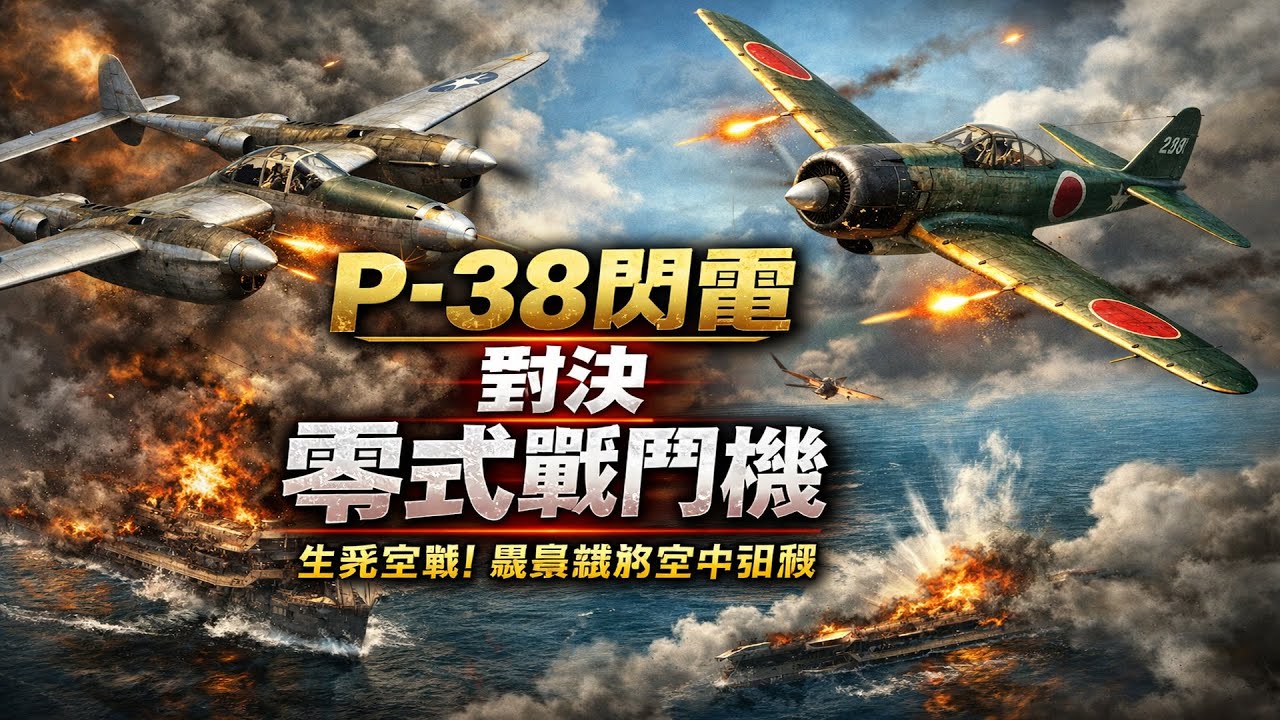 雙尾惡魔降臨：P38閃電如何終結零式神話｜太平洋空戰的決定性轉折