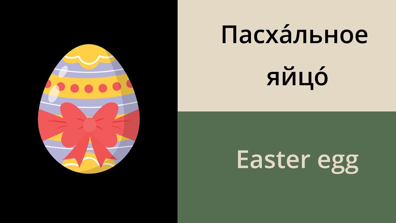 Easter vocabulary in Russian // Russian vocabulary for beginners