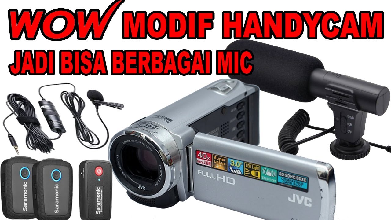 MOD HANDYCAM MODIF HANDYCAM -JADI BISA BERBAGAI MIC EXTERNAL