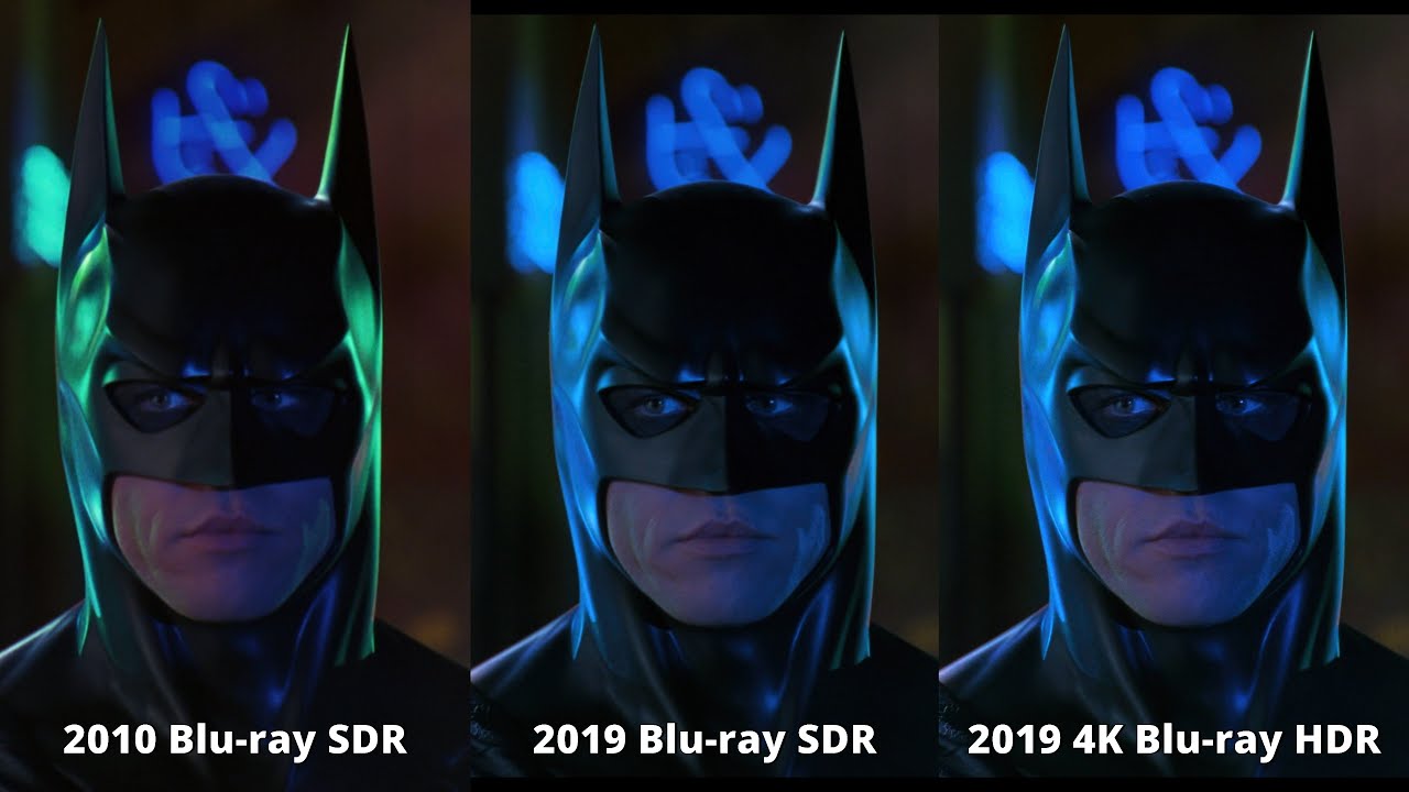 Batman Forever 4K Blu-ray vs Blu-ray Comparison (HDR version)