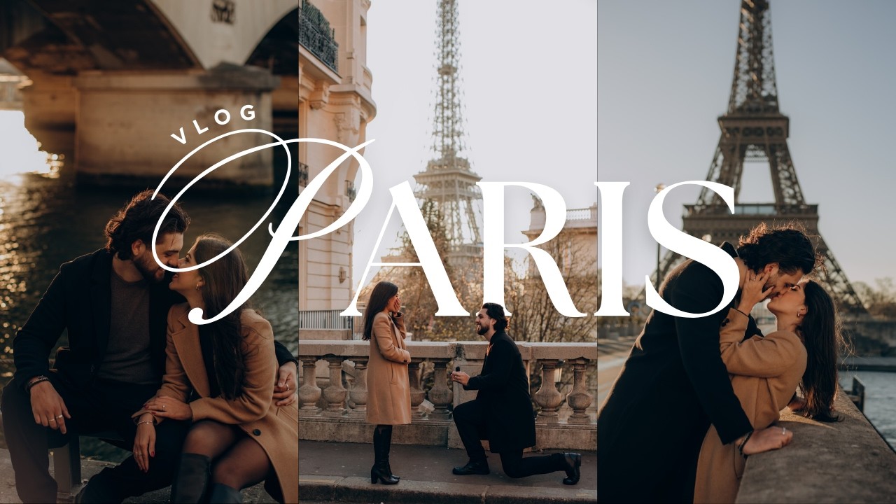 VLOG PARIS: pedido de casamento, início da Eurotrip, Louvre, Torre Eiffel e Arco do Triunfo