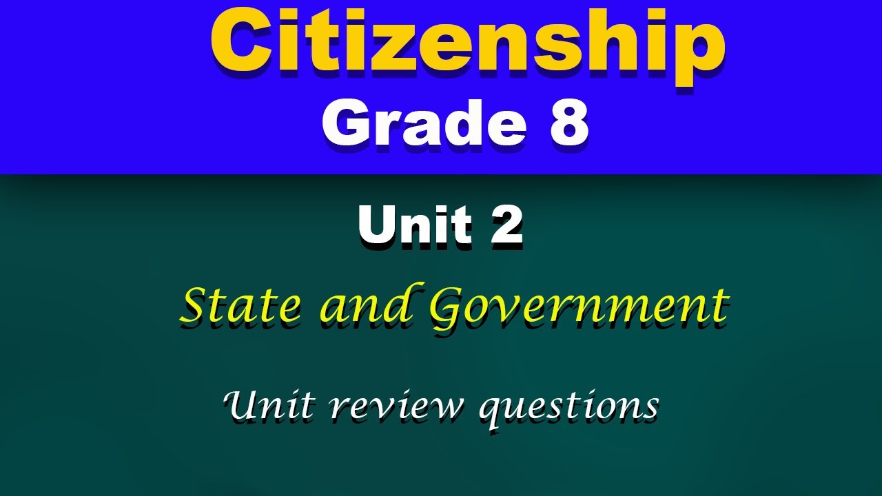 Citizenship unit 2 || Review question