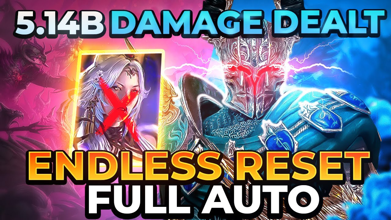 ENDLESS RESET + FULL AUTO QUICK BATTLE TITUS TEAM HYDRA! Raid: Shadow legends