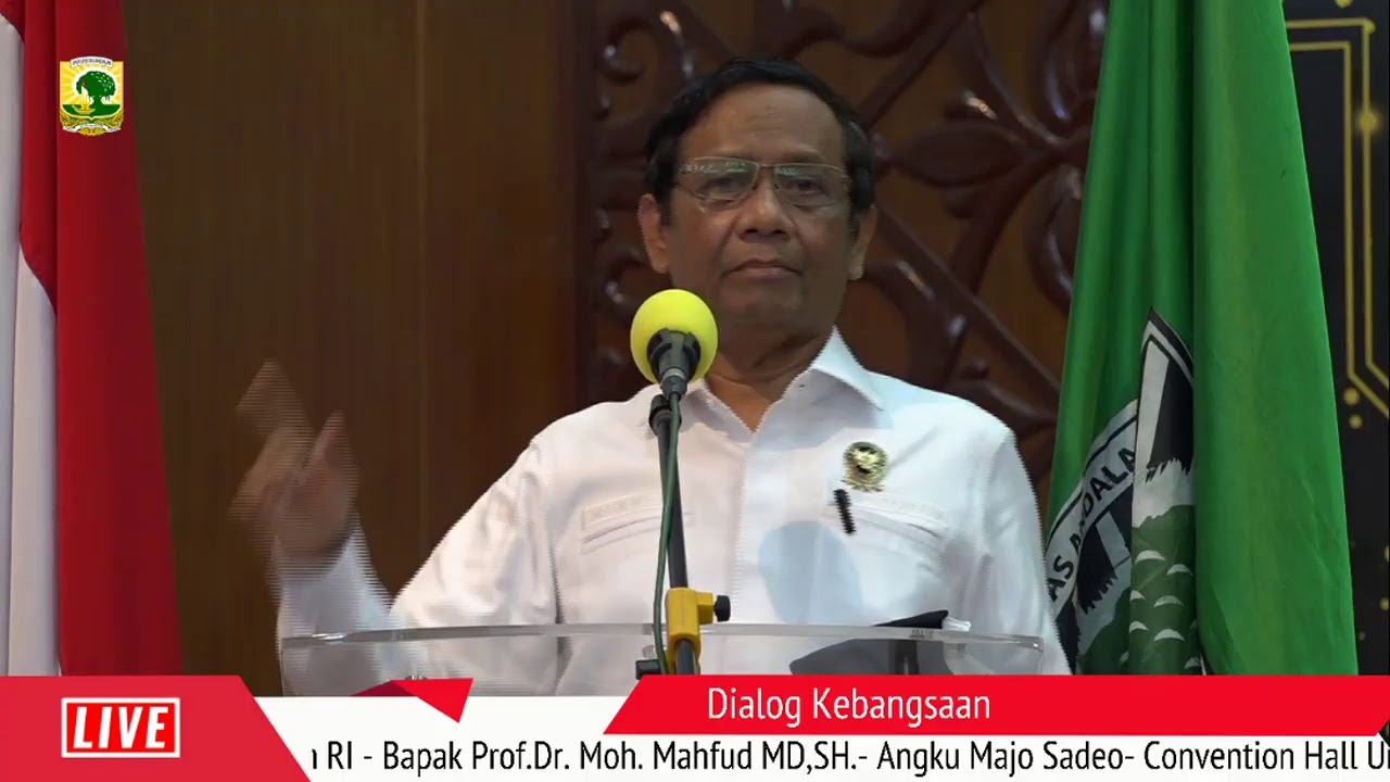 Universitas Andalas- Dialog Kebangsaan Bersama Menko Polhukam RI- Prof.Dr.Mahfud MD, SH