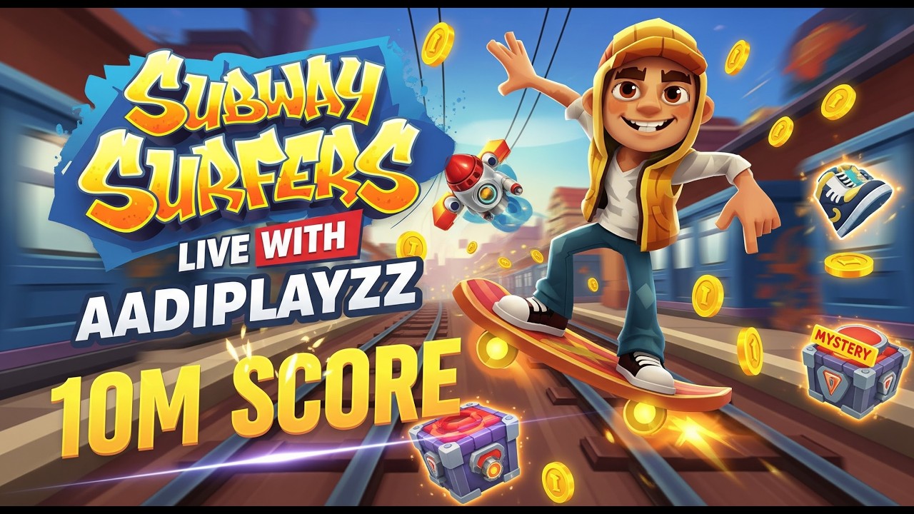 10M Score Target Live Playing Subway Surfers #subwaysurfers #subwaysurferslive #shortsvideo #shorts