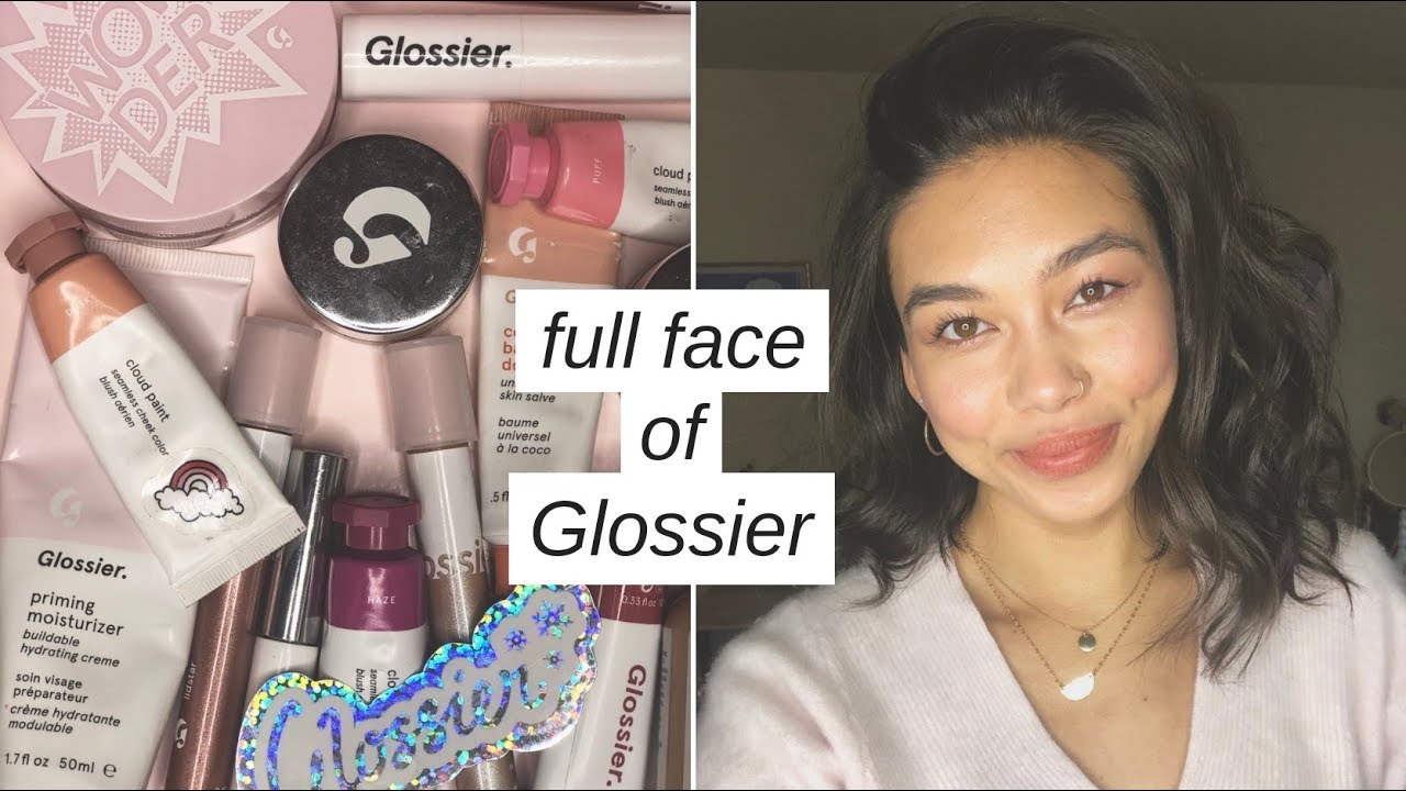 GLOSSIER - Full Face of Glossier on Acne Prone and Scarred Skin + Review & First Impressions