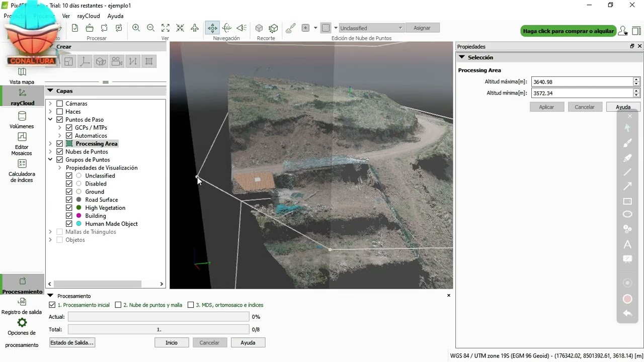 optimizar el procesamiento con Pix4d