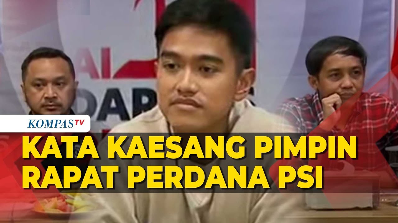 [FULL] Pernyataan Kaesang Usai Pimpin Rapat Perdana Sebagai Ketum PSI