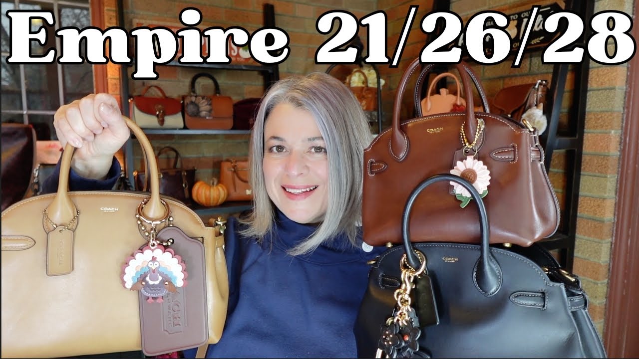 Сравнение размеров Coach Empire 21, 26, 28 (и почему я продал размер 35).