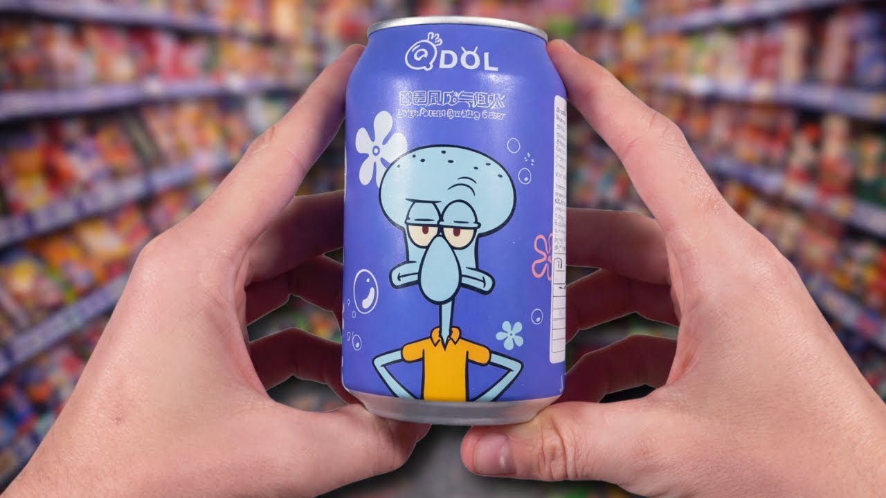 Trying Weird Asian Character Snacks & Drinks