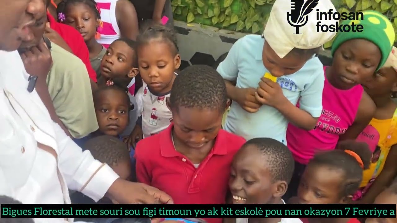 Bigues Florestal mete souri sou figi timoun yo ak kit eskolè pou 7 Fevriye a