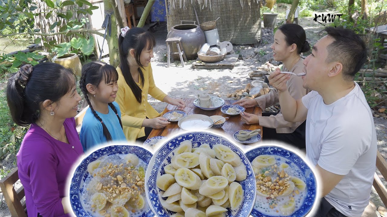 Chuối Xào món ngon Đặc Biệt mời người thân đến nhà chơi | Ký Ức Miền Tây