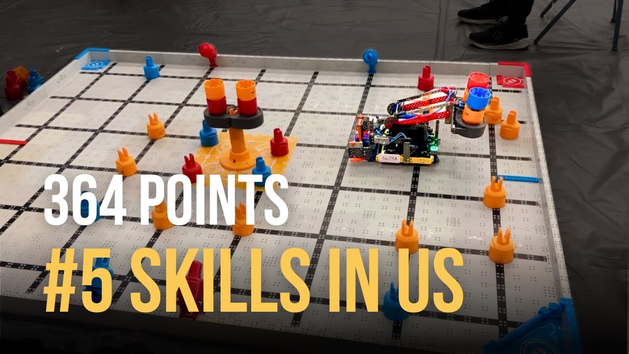 #5 Навыки в США: 364 балла | 5679A Супер-замечательные роботы-носороги | VEX IQ Микс и Матч | Che...