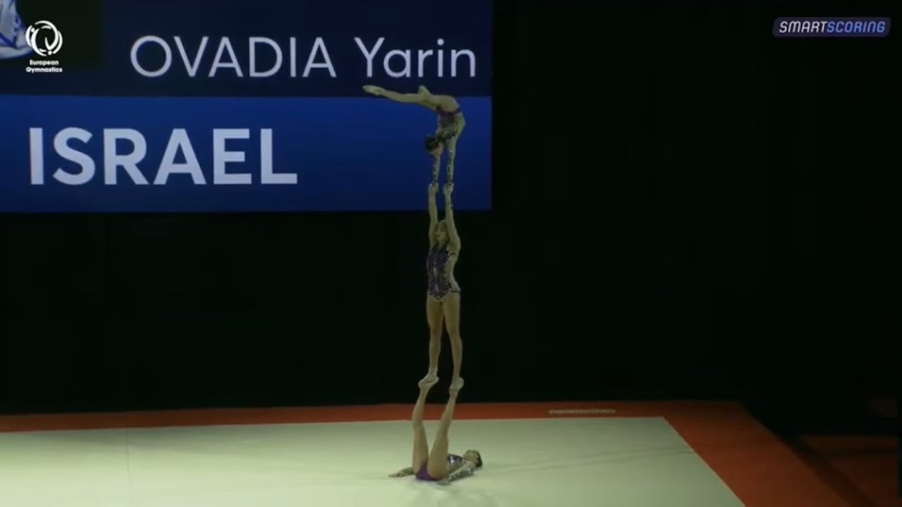 Europeans championships acrobatics 2021/ WG ISR Meshi Hurvitz, Inbal Zeitounei and Yarin Ovadia