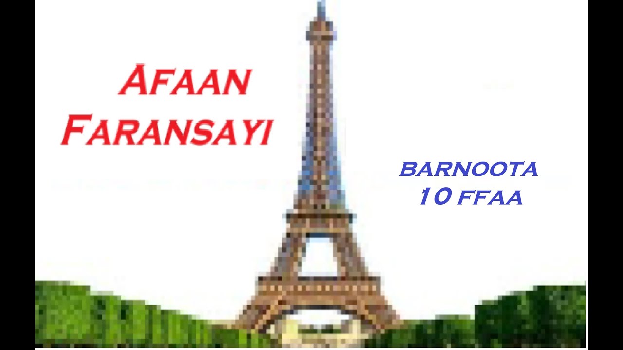 Barnoota afaan Faransayi (Français en langue Oromo) Barnoota 10 ffaa